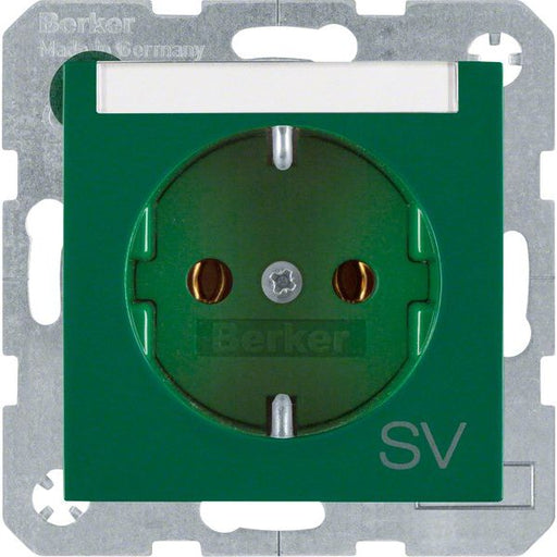 Berker - Steckdose SCHUKO-Steckdose 47508913 m.Beschriftungsfeld