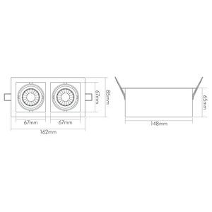 Nobile - Decken-/Wandleuchte LED-Downlight, kardanisch 1740082023 930 350mA