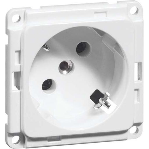 Peha - Schalter-/Steckdosenkombination Steckdose SCHUKO D 6711.02 WI EB, 45Grad, reinws