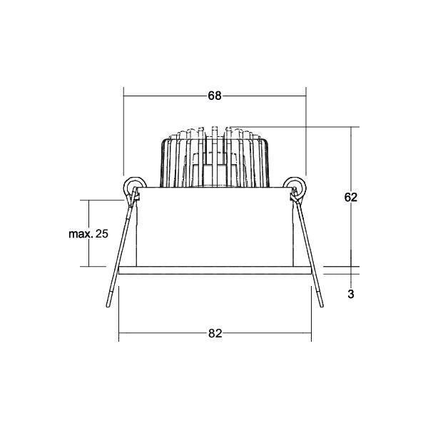 Brumberg Leuchten - Downlight/Strahler/Flutlicht LED-Einbaustrahler 230V 38063073