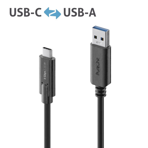 PureLink - PC-Kabel USB-C>A Kabel 2m IS2601-020 iSerie,3.1