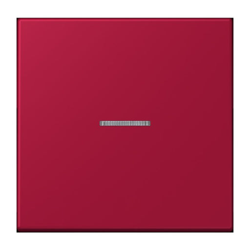 Jung - Abdeckung/Bedienelement für Installationsschalterprogramme Wippe 1fach m. Lichtleiter LC 990 KO5 229 rouge carmin (32100)