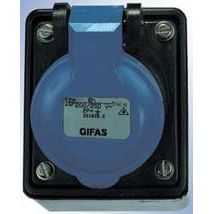 Gifas Electric - CEE-Anbausteckdose (IEC 60309) CEE-Wandsteckdose 241628.E 24V,16A,2pol