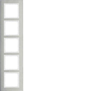 Berker - Abdeckrahmen Rahmen Eds/pows 10153609 5fach senkrecht