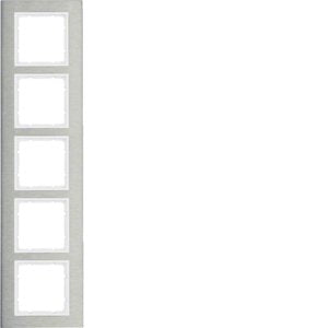 Berker - Abdeckrahmen Rahmen Eds/pows 10153609 5fach senkrecht