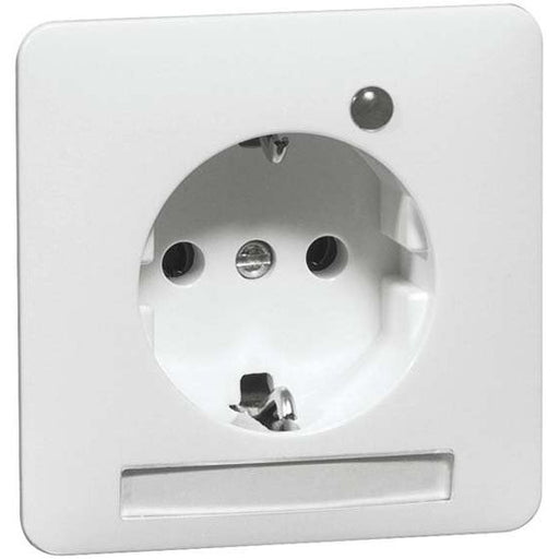 Peha - Schalter-/Steckdosenkombination Steckdose SCHUKO D80.6511.02 LED/4 NA Beschrift., LED, rws