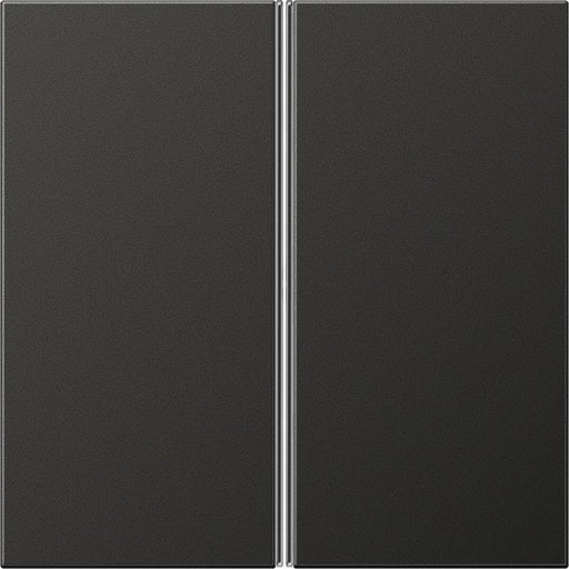 Jung - Abdeckung/Bedienelement für Installationsschalterprogramme Tastensatz 2-fach anth AL 2402 TSA AN komplett − 1 Stück