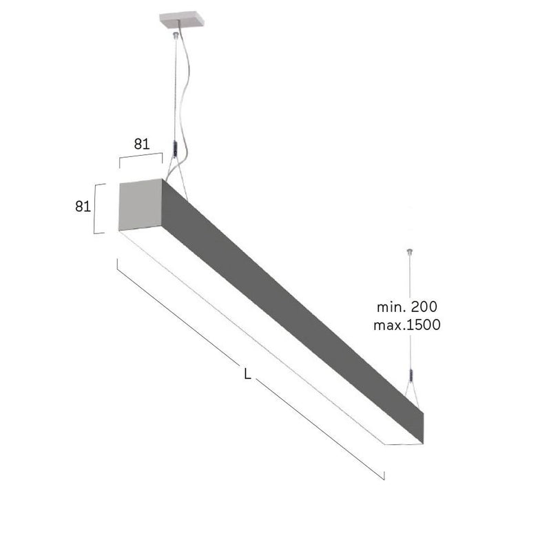 Lightnet - Pendelleuchte LED-Pendelleuchte LG5AEE-830E-L1765-Y 3000K, silber