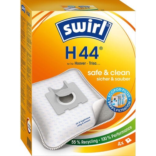 Swirl - Zubehör/Ersatzteile für Bodenpflege Staubbeutel H 44 EcoPor VE4 für Hoover