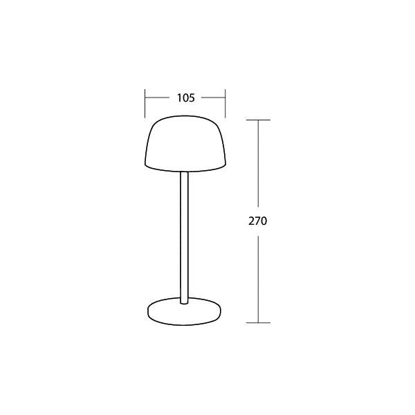 Brumberg Leuchten - Tischleuchte LED-Akkutischleuchte 65401003GE 3000 K gelb