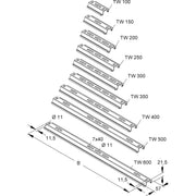 Niedax - Wand- und Deckenbügel für Kabeltragsystem Tragwinkel TW 600 F − 10 Stück