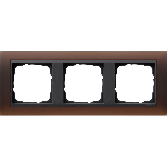Gira - Abdeckrahmen 3f.opak dbr 021313