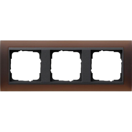 Gira - Abdeckrahmen 3f.opak dbr 021313