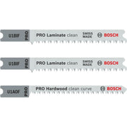 Bosch - Sägeblatt Sortiment PRO Laminate Set, 2608636430 U-Schaft, 3-tlg