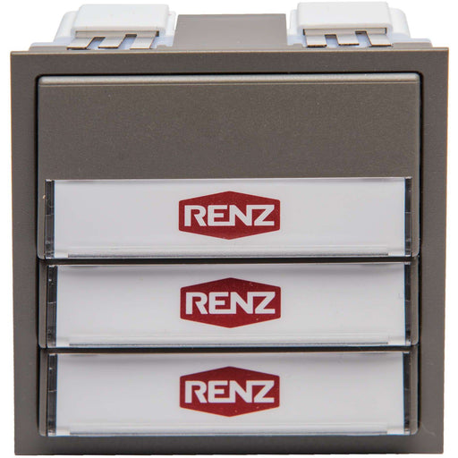 Renz Metallwaren - Funktionsmodul für Türkommunikation Klingelmodul 97-9-85271 gr mit 3 Klingeltaster − 1 Stück