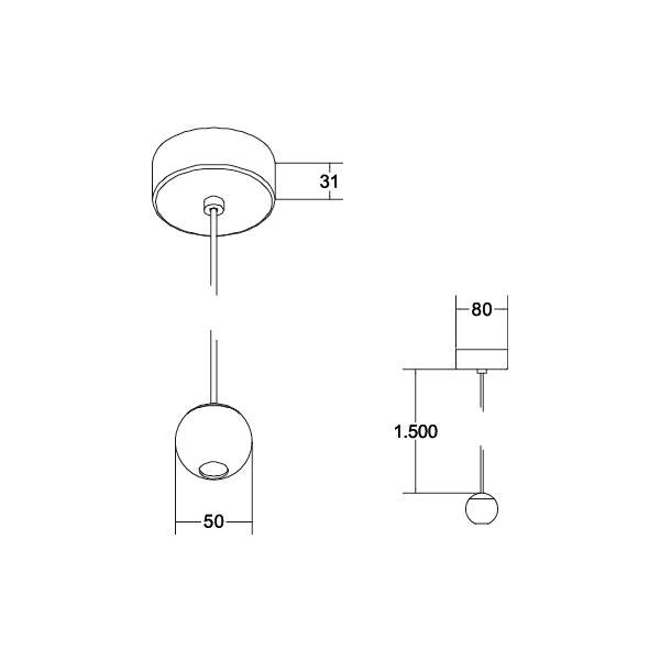 Brumberg Leuchten - Pendelleuchte LED-Pendelleuchte 12119823 3000K