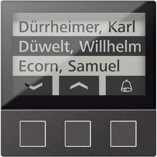 TCS Tür Control - Funktionsmodul für Türkommunikation Display 3 Tasten sw AMI11603-0057 256WE