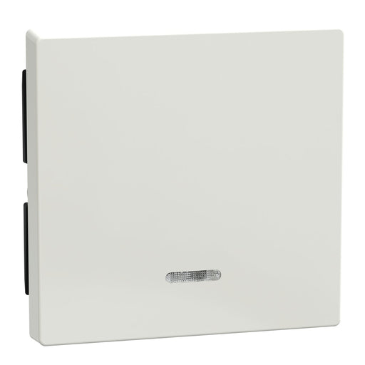 Merten - Abdeckung/Bedienelement für Installationsschalterprogramme Wippe Kontr.Fenster pws/gl 436019 f.Schal.Tast.Einsatz
