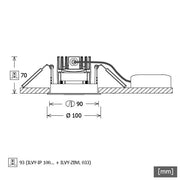 LTS Licht&Leuchten - Downlight/Strahler/Flutlicht LED-Downlight ILVYIP10093020DALIws 930, DALI, ws