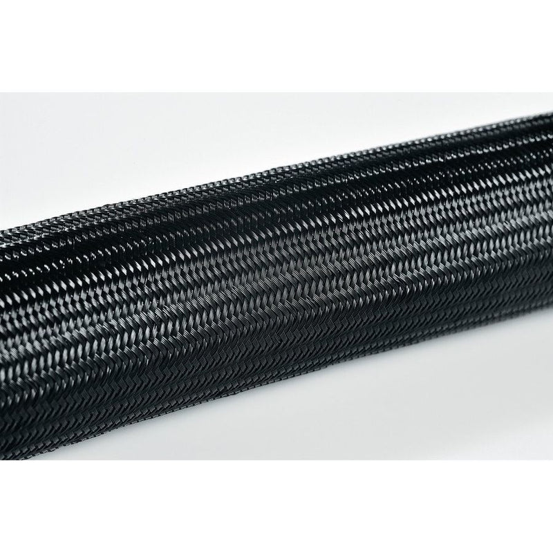 HellermannTyton - Hohlgeflechtschlauch Polyamid Geflechtschlauch HEGPA6660PA66BK(50) schwarz − 50 Meter