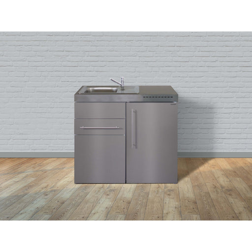 Stengel - Mini-Küche Miniküche Premiumline MPES100SBliS Edelstahl