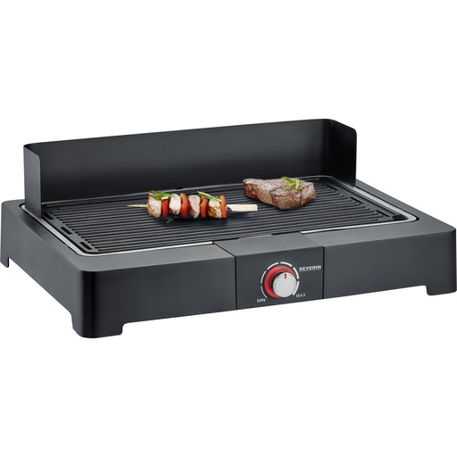 Severin - Grillgerät Barbecue-Tischgrill PG 8567 sw m.Windschutz