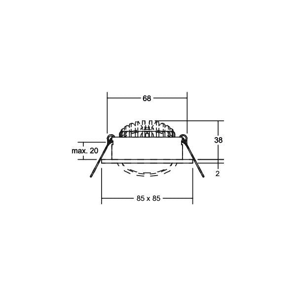 Brumberg Leuchten - Downlight/Strahler/Flutlicht LED-Einbaustrahler 230V 12648153
