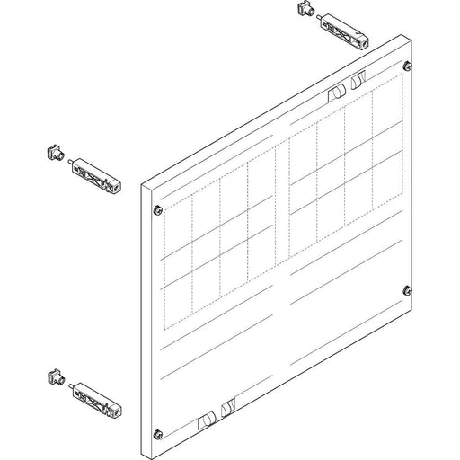 ABN - Verteilerfeld für Installationsverteiler ESPRO-Modul MT23674 tief BxH:500x450mm