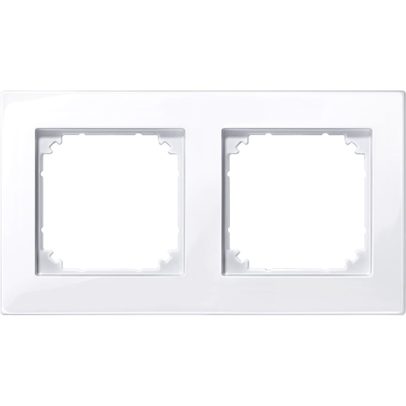 Merten - Abdeckrahmen M-PLAN-Rahmen 2f. aws/gl 515225