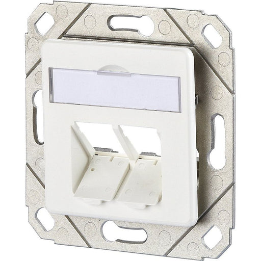 Metz Connect - Kommunikationsanschlussdose Kupfer Keystone Dose UPk 130B20D21102KE 2Port leer rws