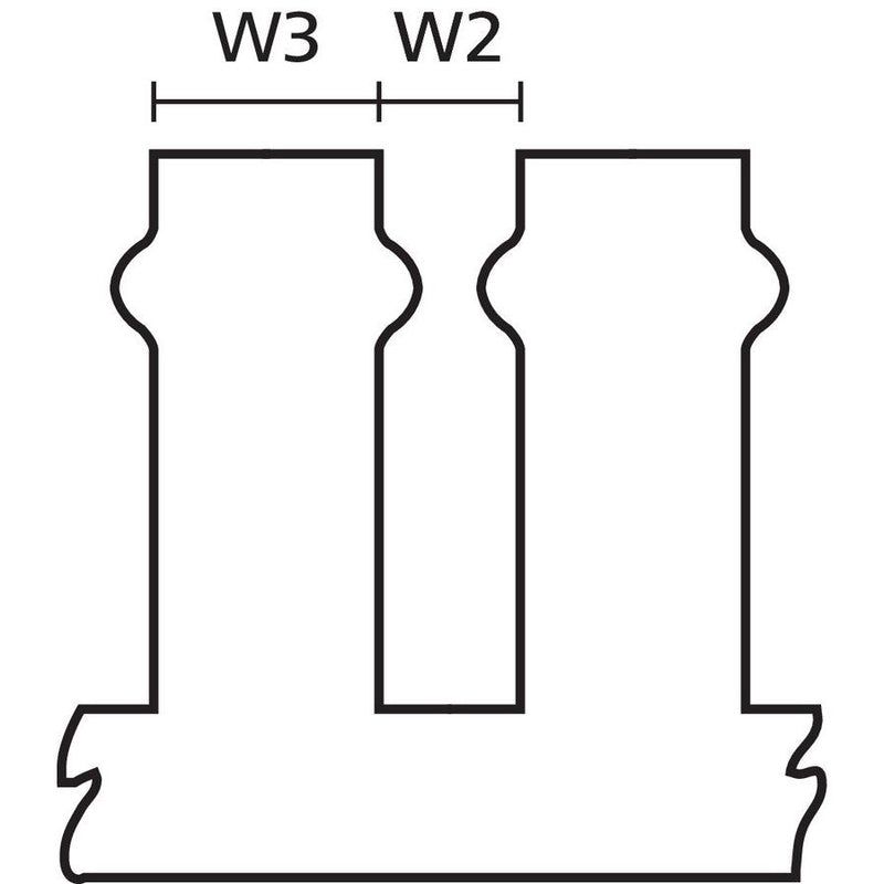 HellermannTyton - Verdrahtungskanal HTWD-PW-25X100 − 2 Meter