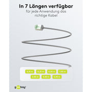 Goobay - Patchkabel Kupfer Patchkabel U/FTP Cat8.1 74347 Ultraflexibel,slim,g