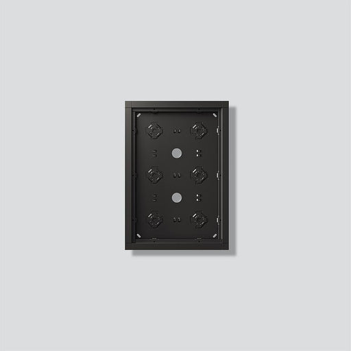 Siedle&Söhne - Montageelement für Türstation Gehäuse-Aufputz GA 612-3/2-01 DG Dunkelgrau-Glimmer