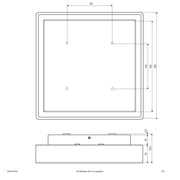 EVN Lichttechnik - Decken-/Wandleuchte LED-Anbauleuchte DAQ54141502 3000K IP54 anth