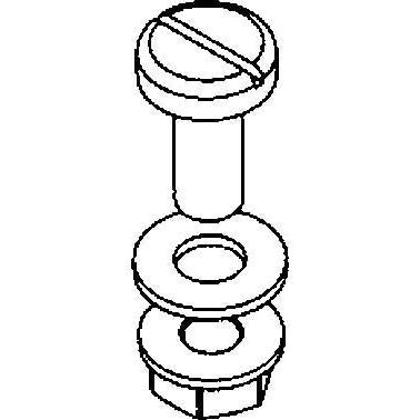 Niedax - Verschlussschraube Schraube FKM 8X20 K01 − 100 Stück
