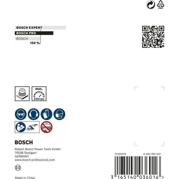Bosch - Rotierende Drahtbürste PRO Metal heavy 2608622010 Topfbürste 100 x 0,5