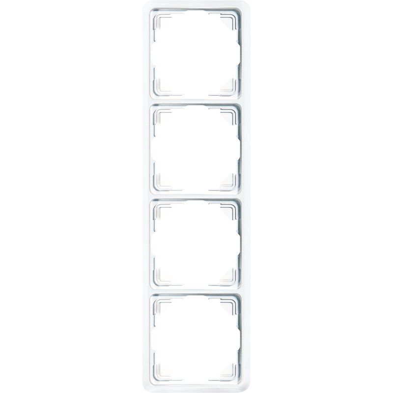 Jung - Abdeckrahmen Rahmen 4-fach aws 5584 WW waage/senkrecht