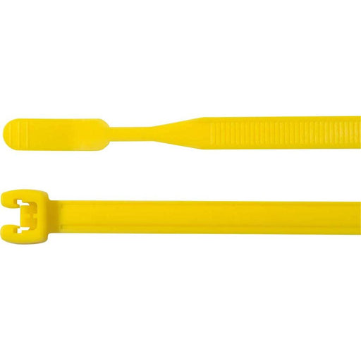 HellermannTyton - Kabelbinder Q50I PA66 YE 100 290x4,7mm − 100 Stück
