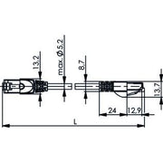 Telegärtner - Patchkabel Kupfer Patchkabel S/FTP C.6A 5,0m 100008740 MP8 500,LSZH,bl,1:1