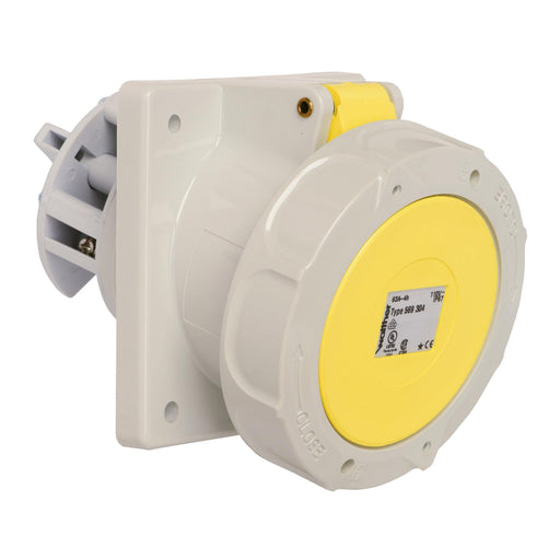 Walther Werke - CEE-Anbausteckdose (IEC 60309) Anbaudose schräg 63A 569304 3P 110V 4h IP67