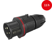 Walther Werke - CEE-Stecker (IEC 60309) CEE NEO Stecker FW211411CC Classic 16A 4P 11h − 10 Stück