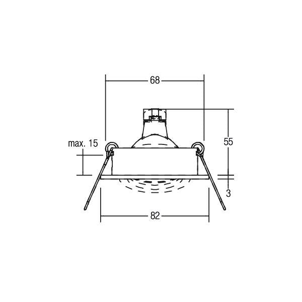 Brumberg Leuchten - Downlight/Strahler/Flutlicht NV-Einbaustrahler GX5,3 00006302 chrom