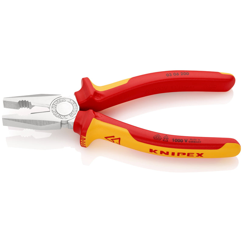 Knipex - Kombizange 03 06 200 verchromt, 200mm