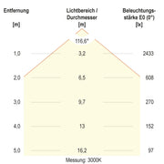 EVN Lichttechnik - Decken-/Wandleuchte LED-Anbauleuchte DUT800925 CCT Switch