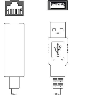 Leuze - Konfektioniertes Sensor-Aktor-Kabel Adapter-Kabel KDS ET-RJ45#50134949