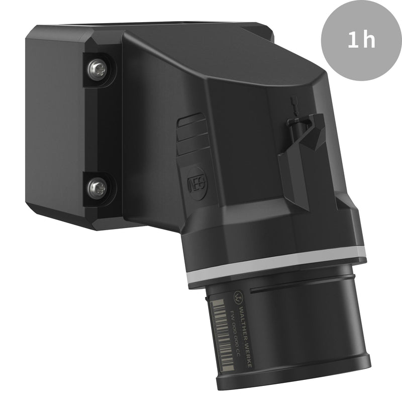 Walther Werke - CEE-Gerätestecker (IEC 60309) CEE NEO Wandgerätestecker FW714501CC 16A 5P 1h IP54 − 10 Stück