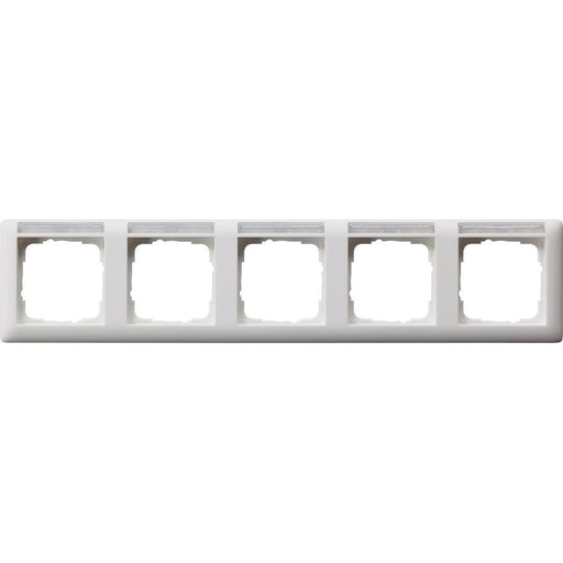 Gira - Abdeckrahmen 5-f.rw mt 109527 schriftf. waager