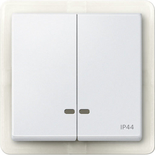Merten - Abdeckung/Bedienelement für Installationsschalterprogramme Doppelwippe pws MEG3424-0419 Kontrollfenster IP44