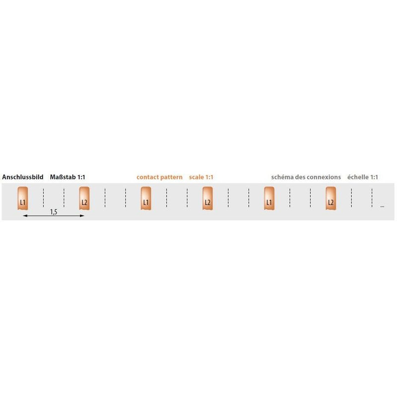 Pollmann - Phasenschiene S-2L-27-1000 S-2L-27-1000/16 /16 − 20 Stück