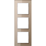 Jung - Abdeckrahmen Glasrahmen 3fach champ AC 583 GL CH waage-/senkrecht